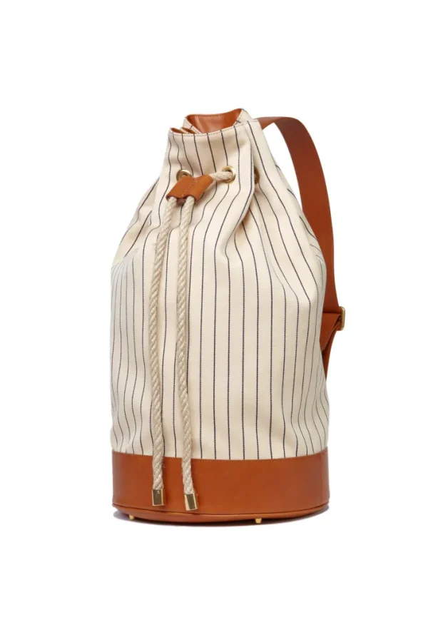 Giuliva Heritage Sacca Bag in Fabric and Leather<Women Bags