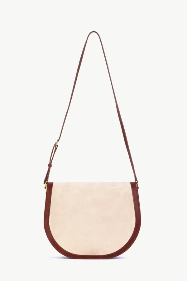 Giuliva Heritage Sella Bag in Suede and Leather<Women Bags