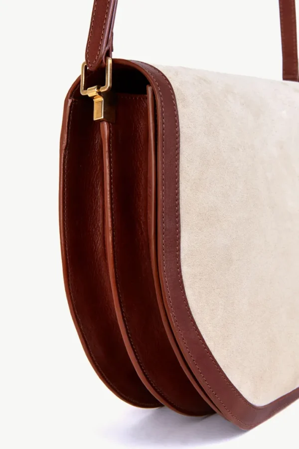 Giuliva Heritage Sella Bag in Suede and Leather<Women Bags