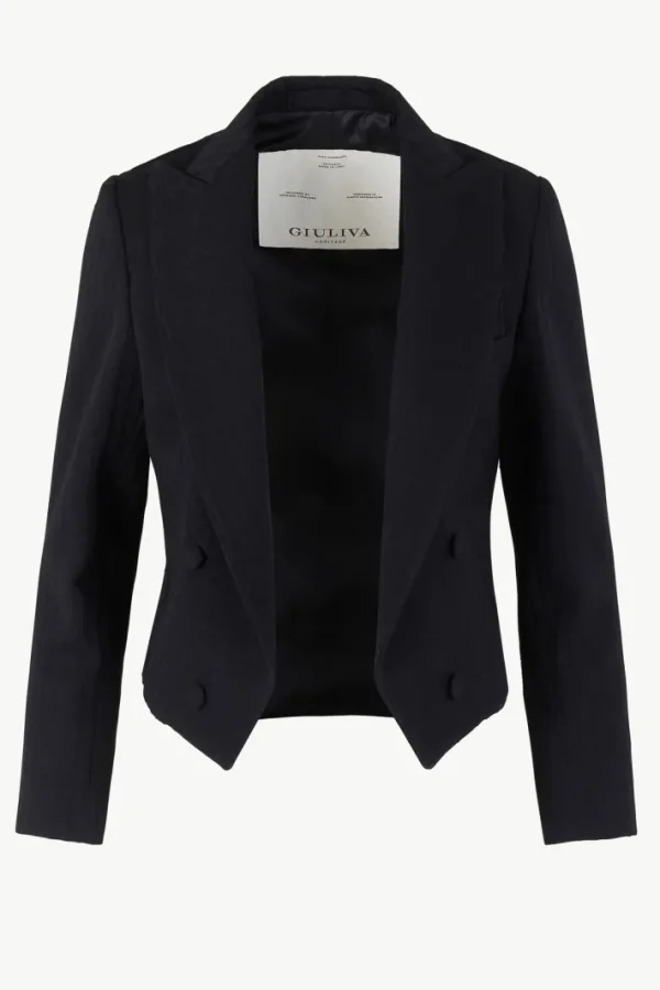 Giuliva Heritage Spencer Blazer in Wool Jacquard<Women Blazers