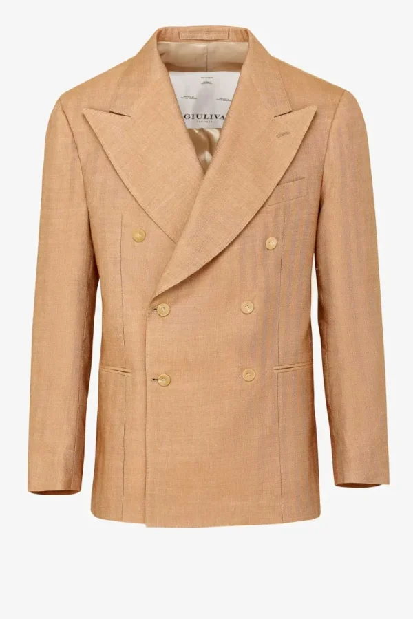 Giuliva Heritage Stefano Blazer in Linen and Alpaca< Blazers