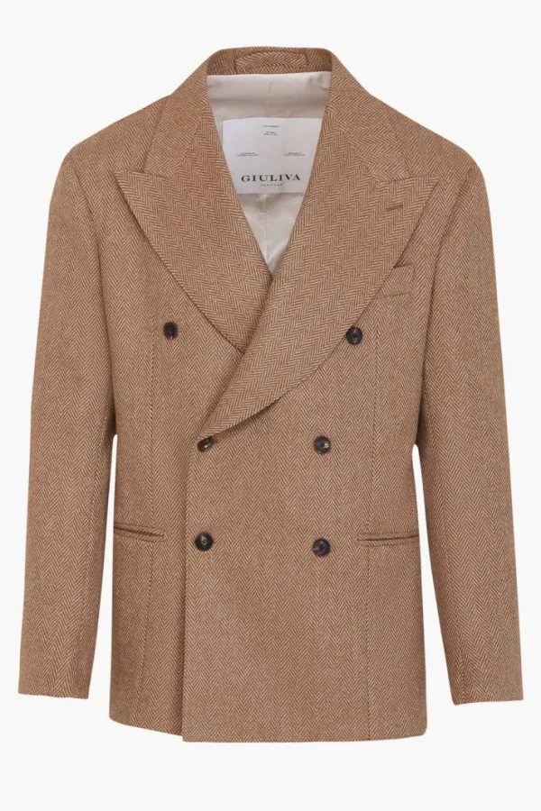 Giuliva Heritage Stefano Blazer in Wool Herringbone< Blazers