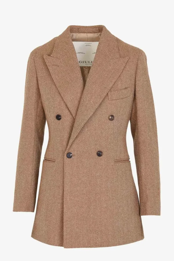 Giuliva Heritage Stella Blazer in Wool Herringbone<Women Blazers