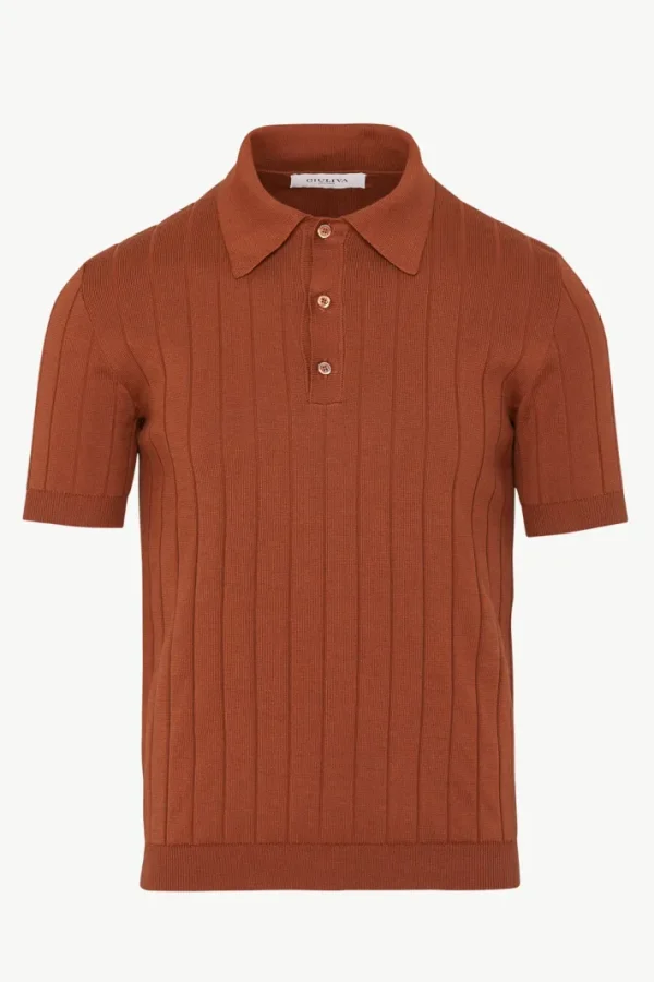 Giuliva Heritage Tazio Polo in Cotton Knit< Polos | Knitwear