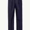 Giuliva Heritage The Umberto Trousers in Wool Pinstripe< Trousers