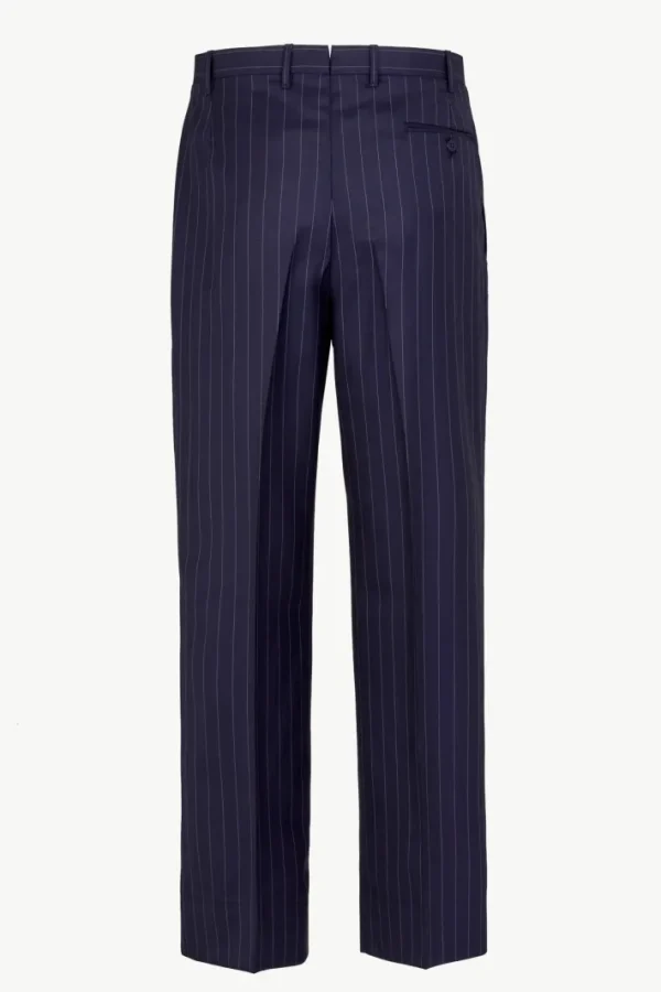 Giuliva Heritage The Umberto Trousers in Wool Pinstripe< Trousers