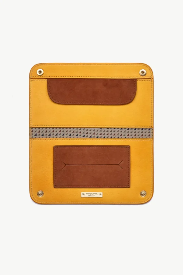 Giuliva Heritage Tobacco Pouch in Suede and Leather<Women Leather Goods | Leather Goods