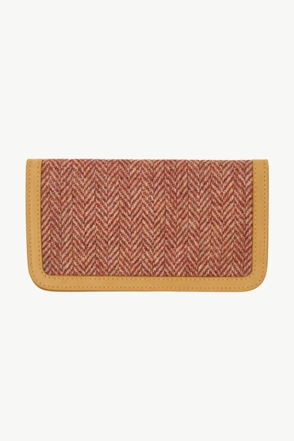 Giuliva Heritage Tobacco Pouch in Wool Tweed and Suede<Women Leather Goods | Leather Goods