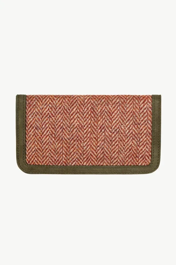 Giuliva Heritage Tobacco Pouch in Wool Tweed and Suede<Women Leather Goods | Leather Goods