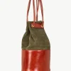 Giuliva Heritage Treasure Bag in Suede and Leather<Women Bags