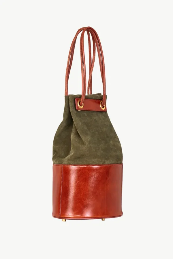 Giuliva Heritage Treasure Bag in Suede and Leather<Women Bags