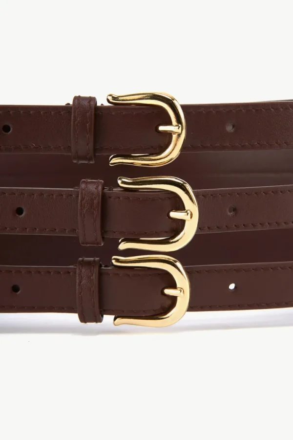 Giuliva Heritage Trio Belt in Leather<Women Accessories