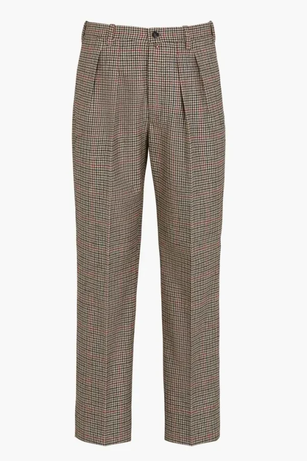 Giuliva Heritage Umberto Trousers in Wool Check< Trousers