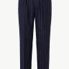 Giuliva Heritage Umberto Trousers in Wool Pinstripe< Trousers