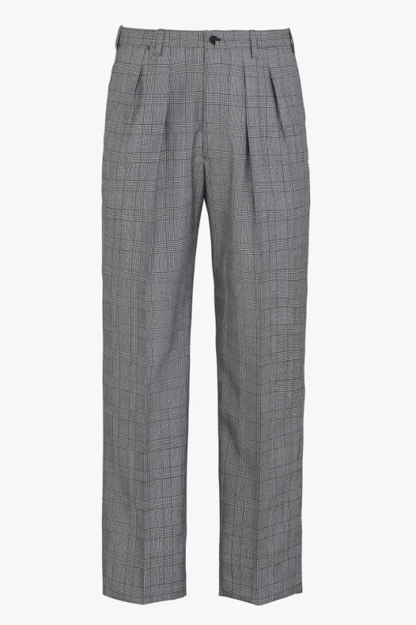 Giuliva Heritage Umberto Trousers in Wool Glen Check< Trousers