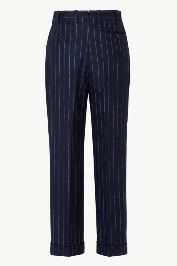 Giuliva Heritage Umberto Trousers in Wool Pinstripe< Trousers