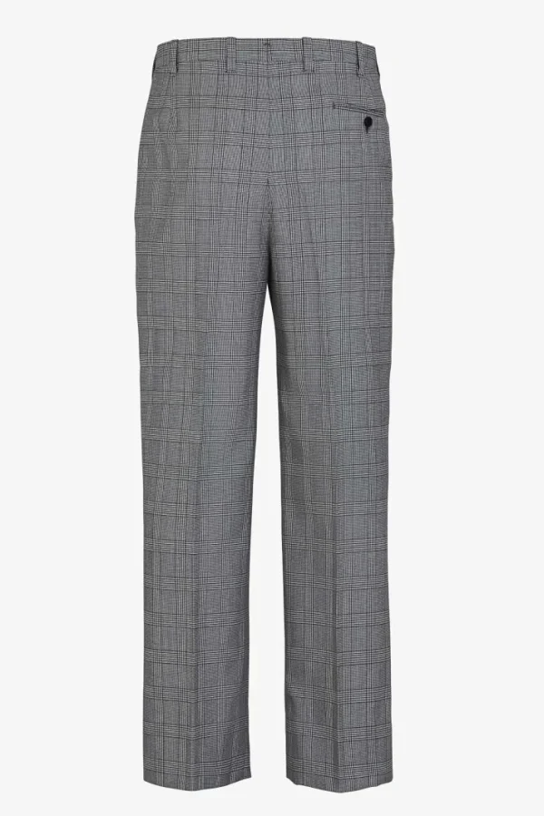 Giuliva Heritage Umberto Trousers in Wool Glen Check< Trousers