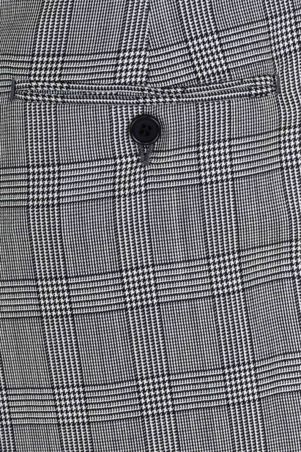 Giuliva Heritage Umberto Trousers in Wool Glen Check< Trousers