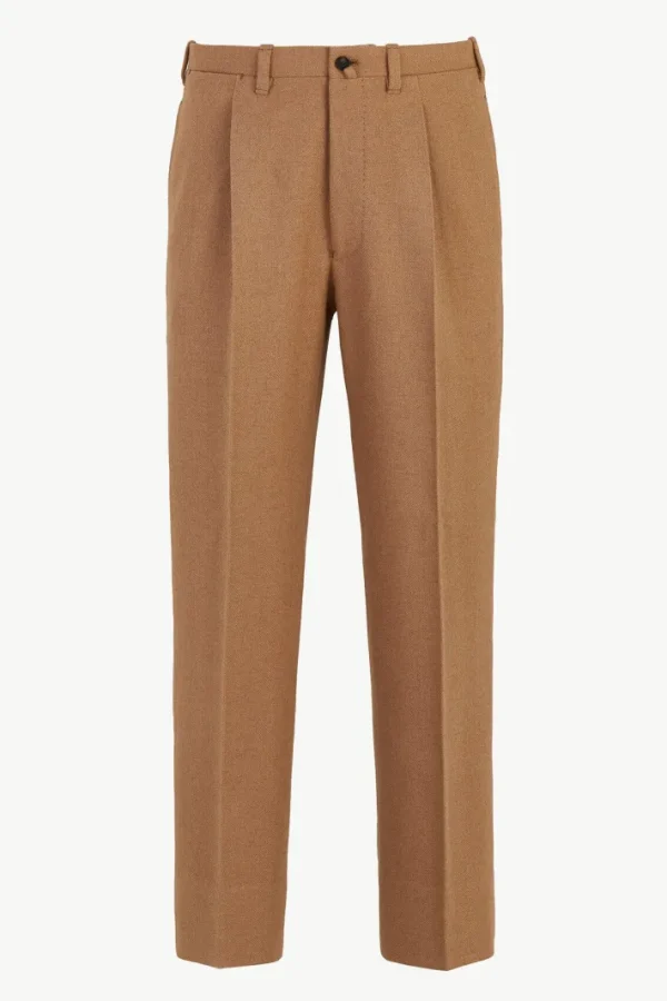 Giuliva Heritage Vito Trousers in Herringbone Camelhair< Trousers