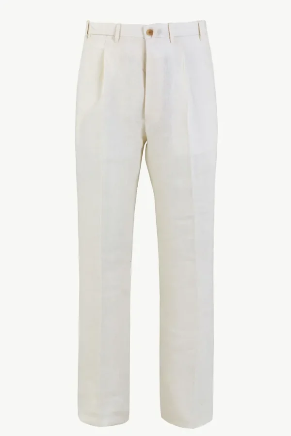 Giuliva Heritage Vito Trousers in Linen Canvas< Trousers