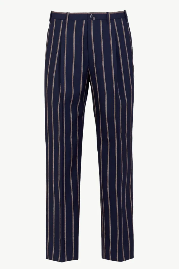 Giuliva Heritage Vito Trousers in Wool Pinstripe< Trousers